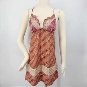 Victoria's Secret Sexy Plaid Lingerie Nightie Gown